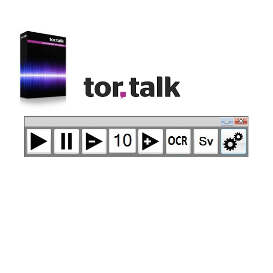 Bild på TorTalk verktygsknappar.